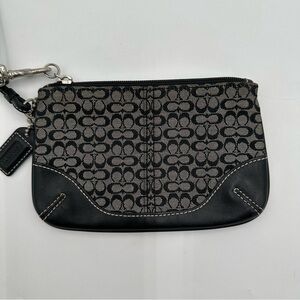 Coach logo Wristlet